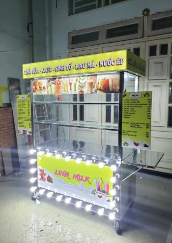 Tủ trà sữa đẹp 1m4