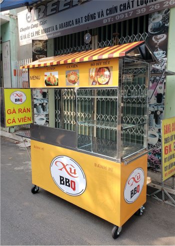 Xe bánh mì + Hộp đèn led